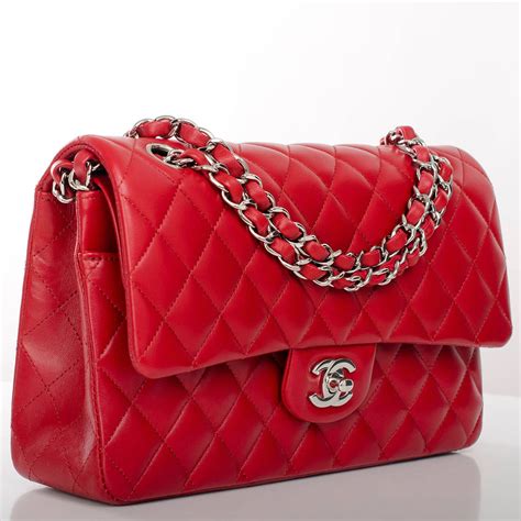 small red chanel handbag|authentic red chanel bags.